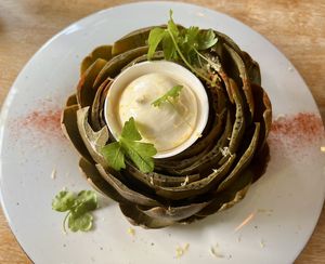 
Whole Braised Artichoke  at Meatless District - Da Costabuurt in Amsterdam