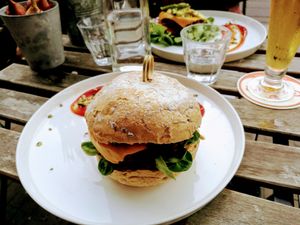 Classic burger and Naked burger without bun at Meatless District - Da Costabuurt in Amsterdam