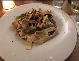 Pasta with mushrooms at Meatless District - Da Costabuurt in Amsterdam