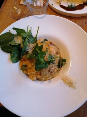 Pumpkin risotto at Meatless District - Da Costabuurt in Amsterdam