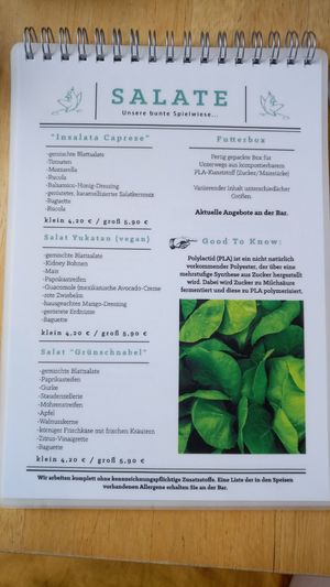 Grünschnabel - menue at Grunschnabel in Bautzen