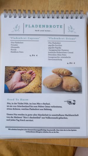 Grünschnabel - menue at Grunschnabel in Bautzen