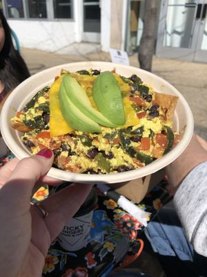 Chilaquiles at Sticky Fingers Diner in Washington