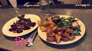 French toast and gluten free frittata  at Sticky Fingers Diner in Washington