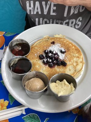 Blueberry pancakes  at Sticky Fingers Diner in Washington
