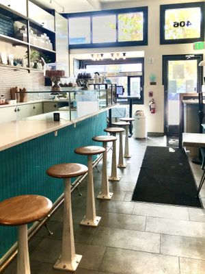 Retro motif at entrance at Sticky Fingers Diner in Washington