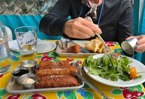 French toast… will walk back just for those!! at Sticky Fingers Diner in Washington