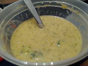 Broccoli cheddar soup at Sticky Fingers Diner in Washington