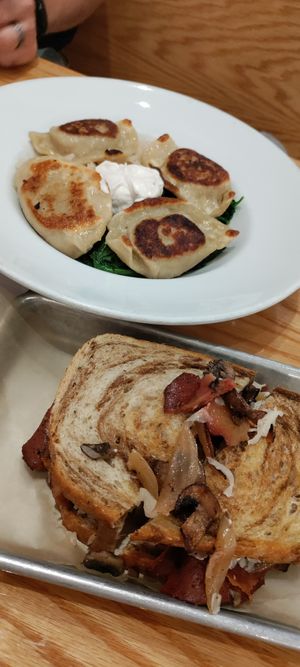 Reuben, pierogies at Sticky Fingers Diner in Washington