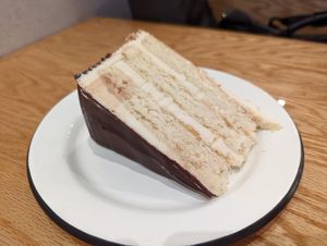 Almond Joy Cake Slice at Sticky Fingers Diner in Washington