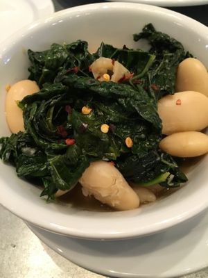 Seasonal greens & beans at Sticky Fingers Diner in Washington