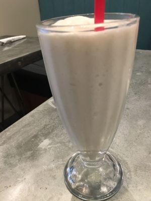 Lemon ginger milkshake at Sticky Fingers Diner in Washington