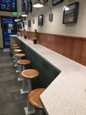 Seating in the front at Sticky Fingers Diner in Washington