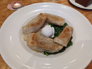 Pierogies at Sticky Fingers Diner in Washington