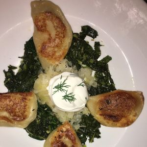 Pierogi at Sticky Fingers Diner in Washington