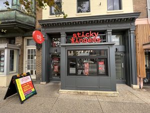 New restaurant front (formerly Fare Well)  at Sticky Fingers Diner in Washington