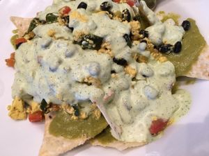 chilaquiles verde at Sticky Fingers Diner in Washington