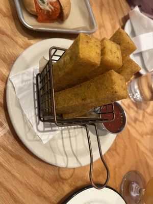 polenta fries  at Sticky Fingers Diner in Washington