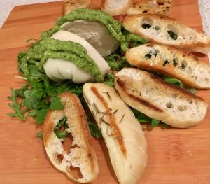 Burrata.  at Sticky Fingers Diner in Washington