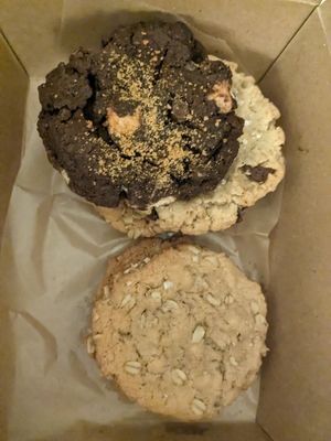 S'mores cookie, sweet & Salty, and Cowvin at Sticky Fingers Diner in Washington