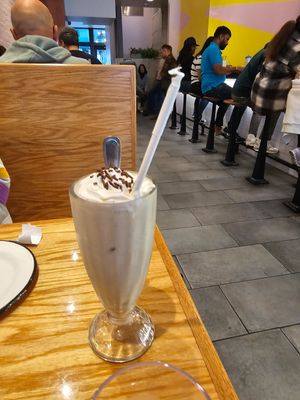 Cookie dough shake at Sticky Fingers Diner in Washington