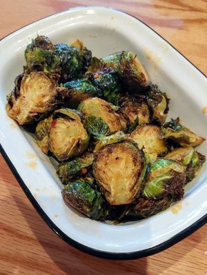 Korean brussels side at Sticky Fingers Diner in Washington