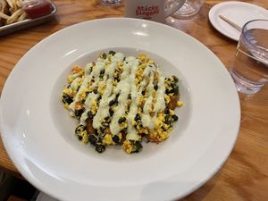 Potato based breakfast bowl  at Sticky Fingers Diner in Washington