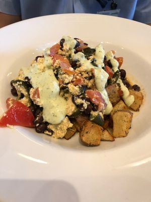 Tofu scramble at Sticky Fingers Diner in Washington