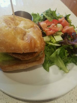 bbq seitan sandwich at Sticky Fingers Diner in Washington