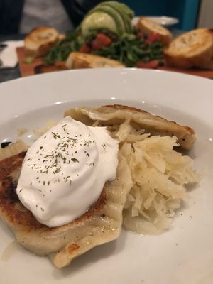 Pierogie  at Sticky Fingers Diner in Washington