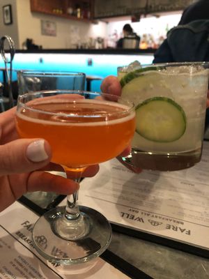 Cocktails  at Sticky Fingers Diner in Washington