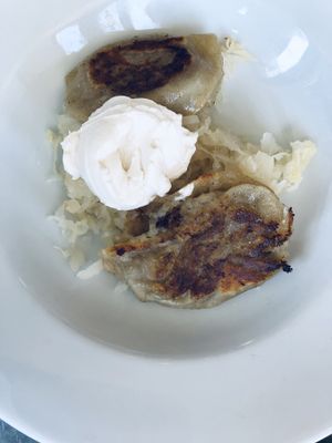 Pierogi  at Sticky Fingers Diner in Washington