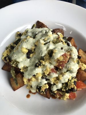 chilaquiles!! at Sticky Fingers Diner in Washington