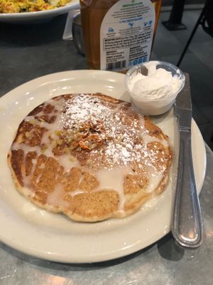 carrot cake pancake (the cream cheese icing is so good) at Sticky Fingers Diner in Washington