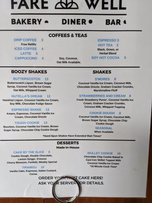 Drinks at Sticky Fingers Diner in Washington