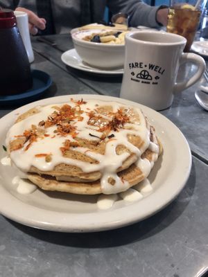 Carrot cake pancakes  at Sticky Fingers Diner in Washington