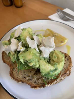 Abc toast with macadamia feta. Nice! at Grace in Fitzroy