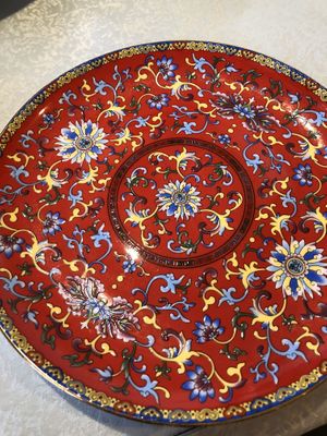 Plates at A Lotus on the Water in Tibet