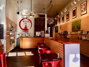 Spa in the back at Kiva in Portland
