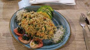 P'esqhe de Quinua at Sattva by Govinda in Aguas Calientes