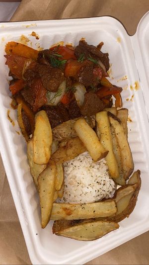 Local vegan dish- very tasty   at Sattva by Govinda in Aguas Calientes