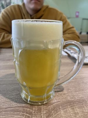 Pineapple juice   at Sattva by Govinda in Aguas Calientes