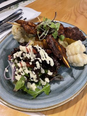 Anticucho  at Sattva by Govinda in Aguas Calientes