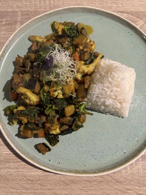 Maha Brinjal Subji   at Sattva by Govinda in Aguas Calientes