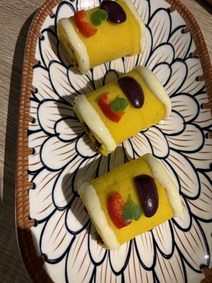 Causa limeña   at Sattva by Govinda in Aguas Calientes