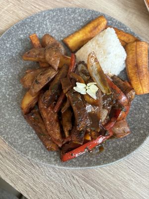 Lomo saltado   at Sattva by Govinda in Aguas Calientes