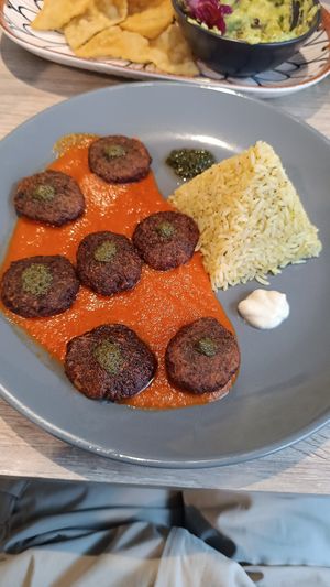 Kofta chickpea at Sattva by Govinda in Aguas Calientes