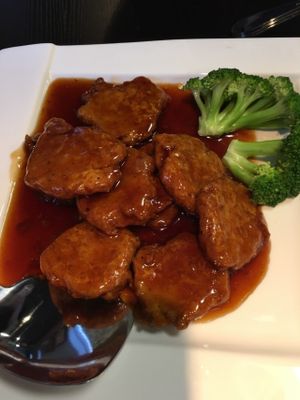 general tso soy protein  at Bayberry Vegan Cafe in Woburn