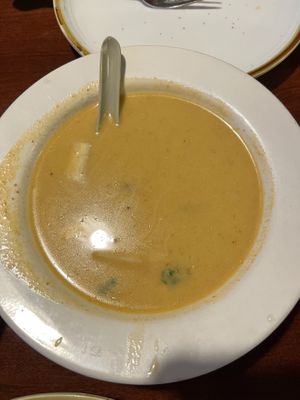 Tom Yum soup  at Bayberry Vegan Cafe in Woburn