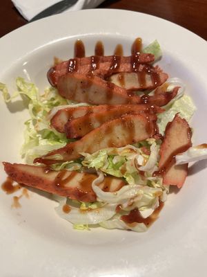 BBQ Vegan ribs   at Bayberry Vegan Cafe in Woburn